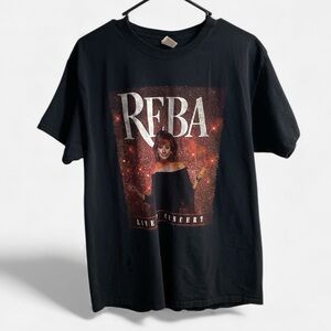 Reba McEntire 2022 Live in Concert Tour Tee Black Size L